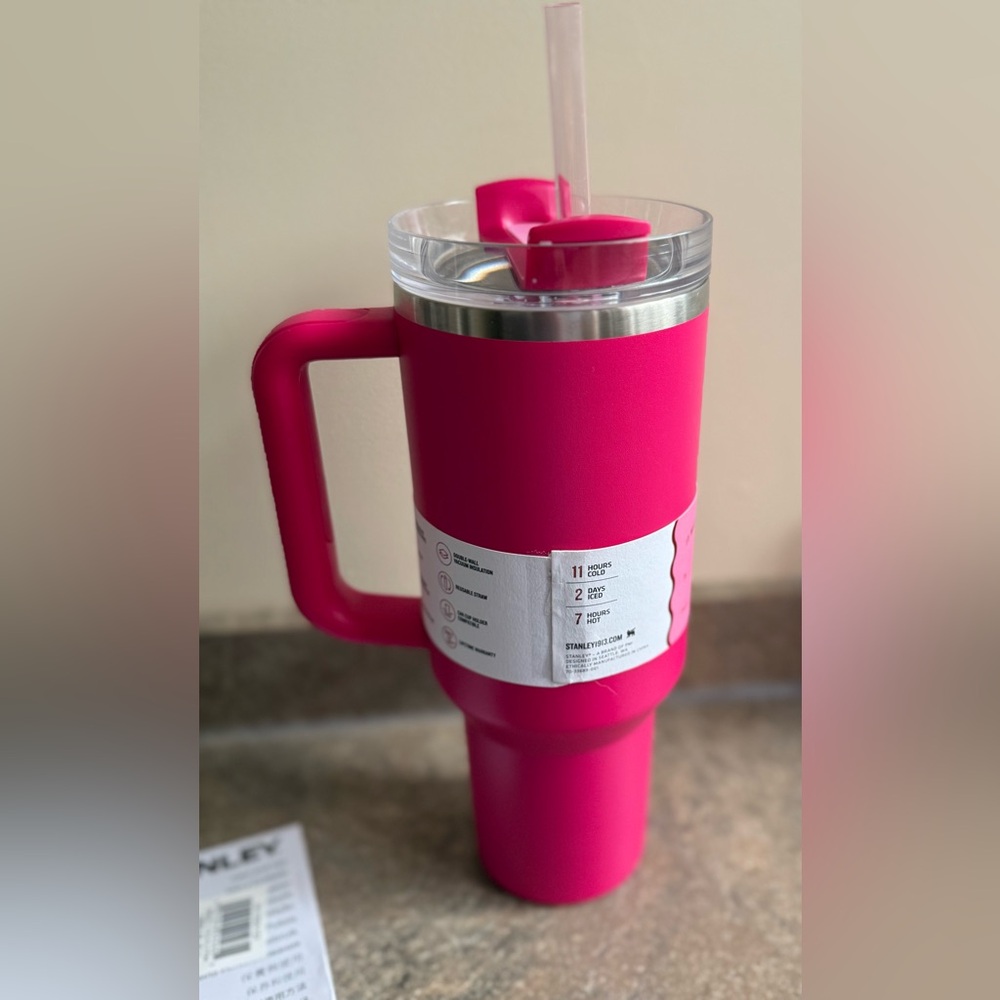 Stanley Vibrant Pink Quencher Tumbler - Picture 4 of 5